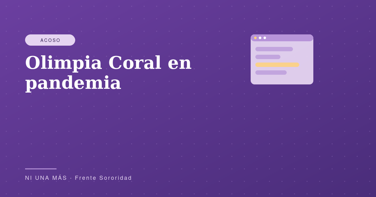 Olimpia Coral en pandemia