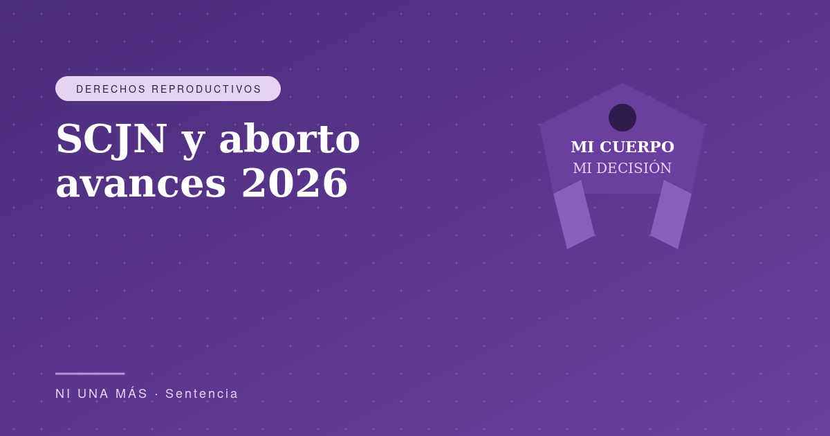 Suprema Corte y aborto: avances 2026