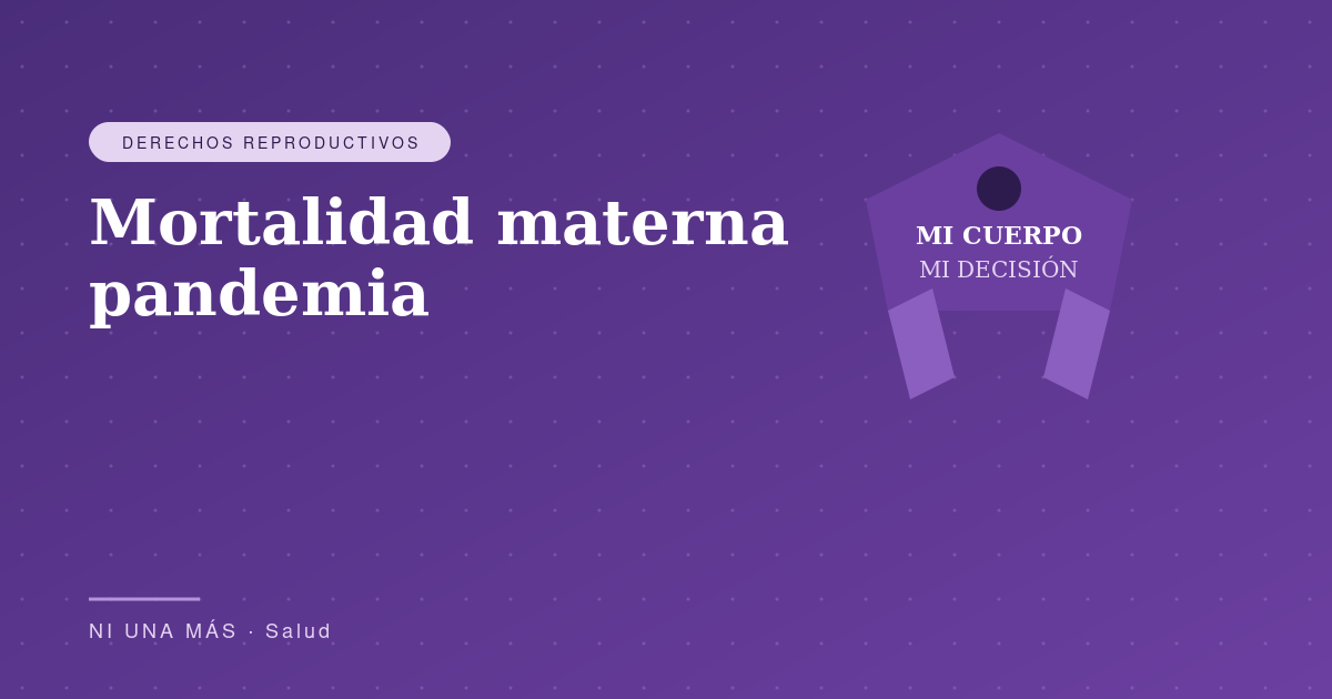 Mortalidad materna pandemia