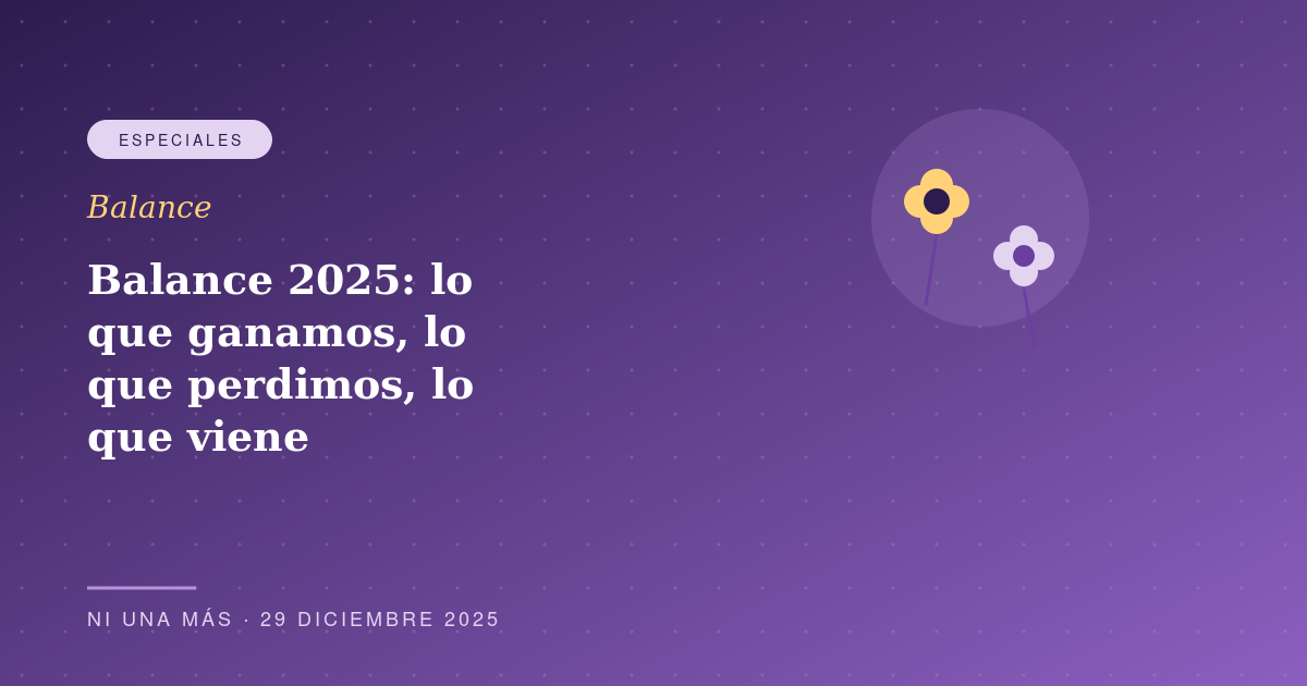 Balance 2025: lo que ganamos, lo que perdimos, lo que viene