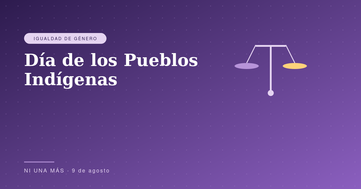 Día Internacional de los Pueblos Indígenas