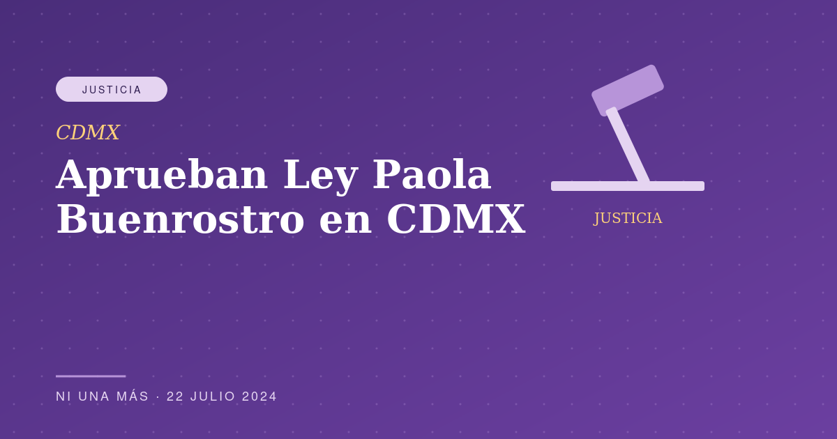 Aprueban Ley Paola Buenrostro en CDMX: transfeminicidio tipificado