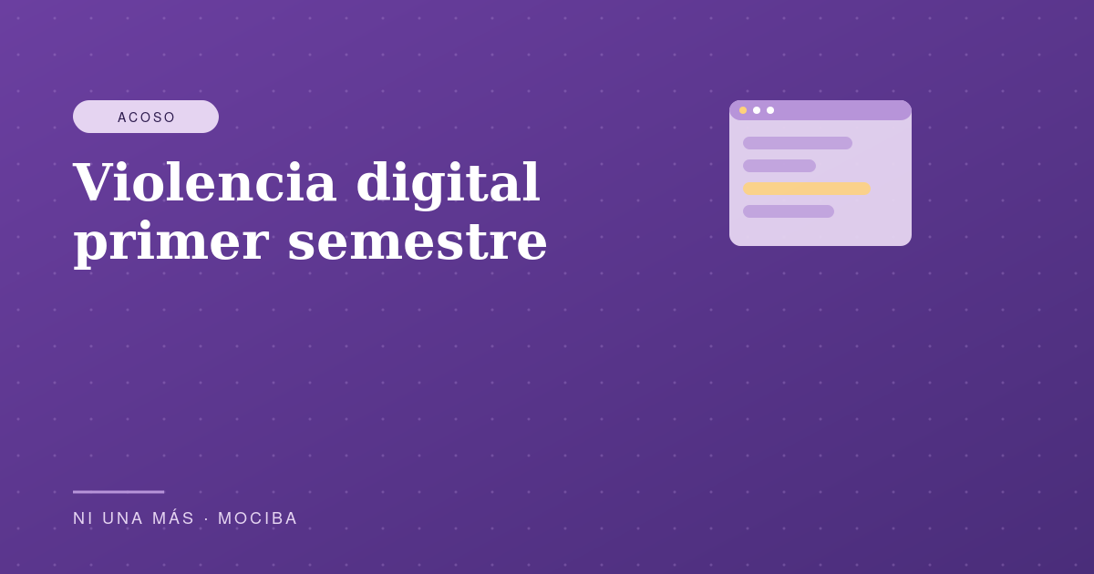 Violencia digital primer semestre 2022