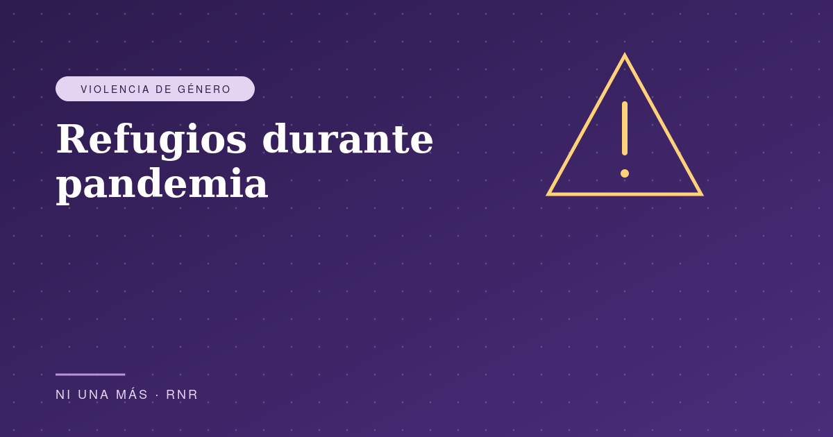 Refugios durante pandemia