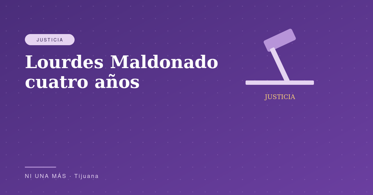 Aniversario Lourdes Maldonado: cuatro años sin justicia plena