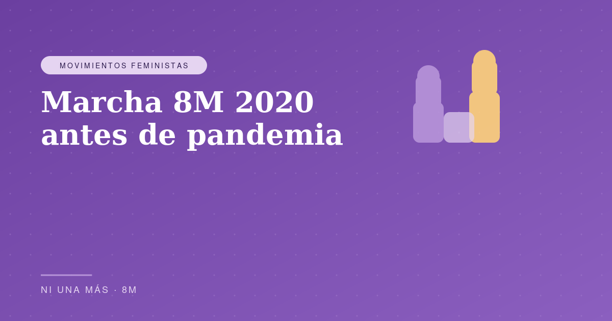 Marcha del 8M 2020: la última antes de pandemia