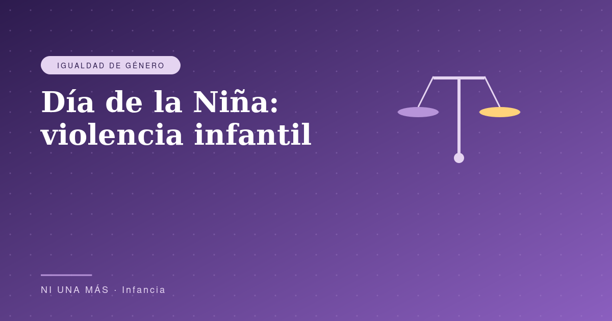 Día de la Niña: violencia infantil