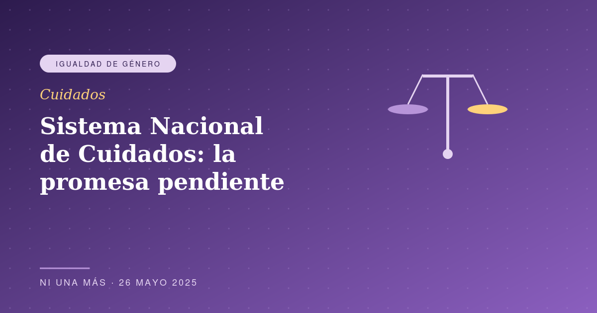 Sistema Nacional de Cuidados: la promesa pendiente