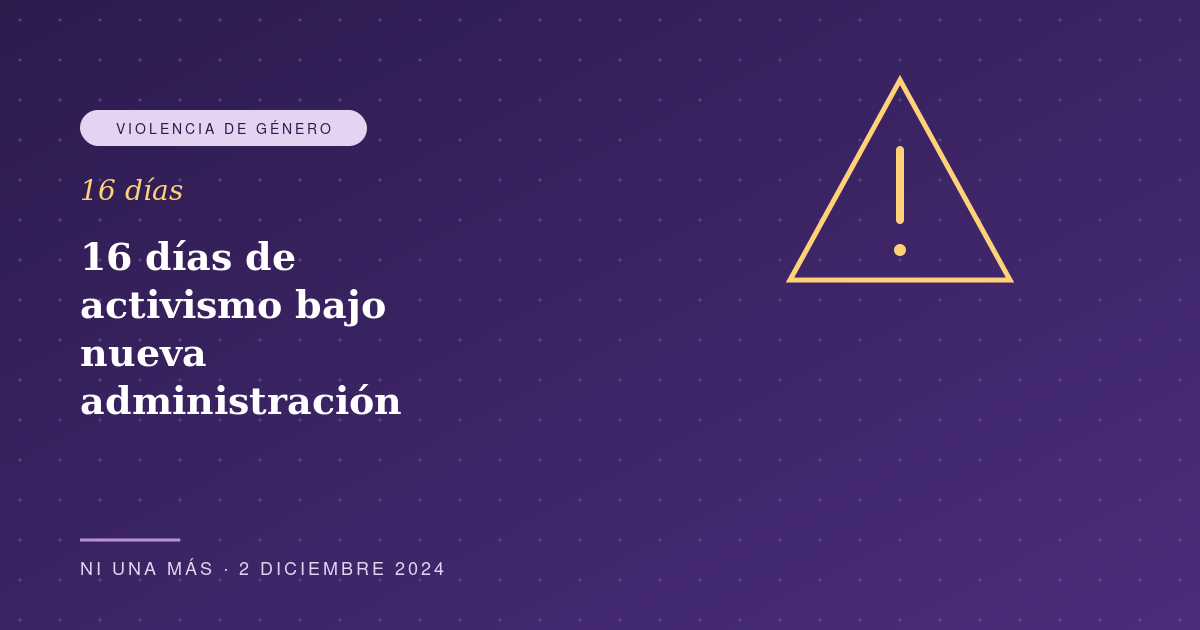 16 días de activismo: la jornada global contra la violencia