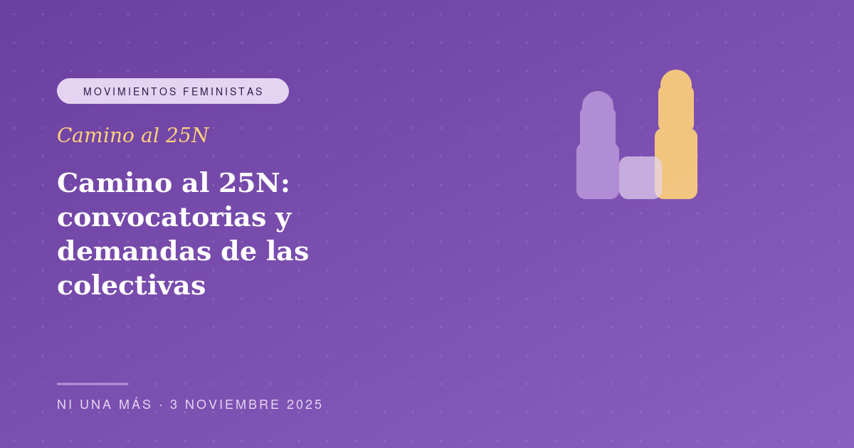 Camino al 25N: convocatorias y demandas de las colectivas