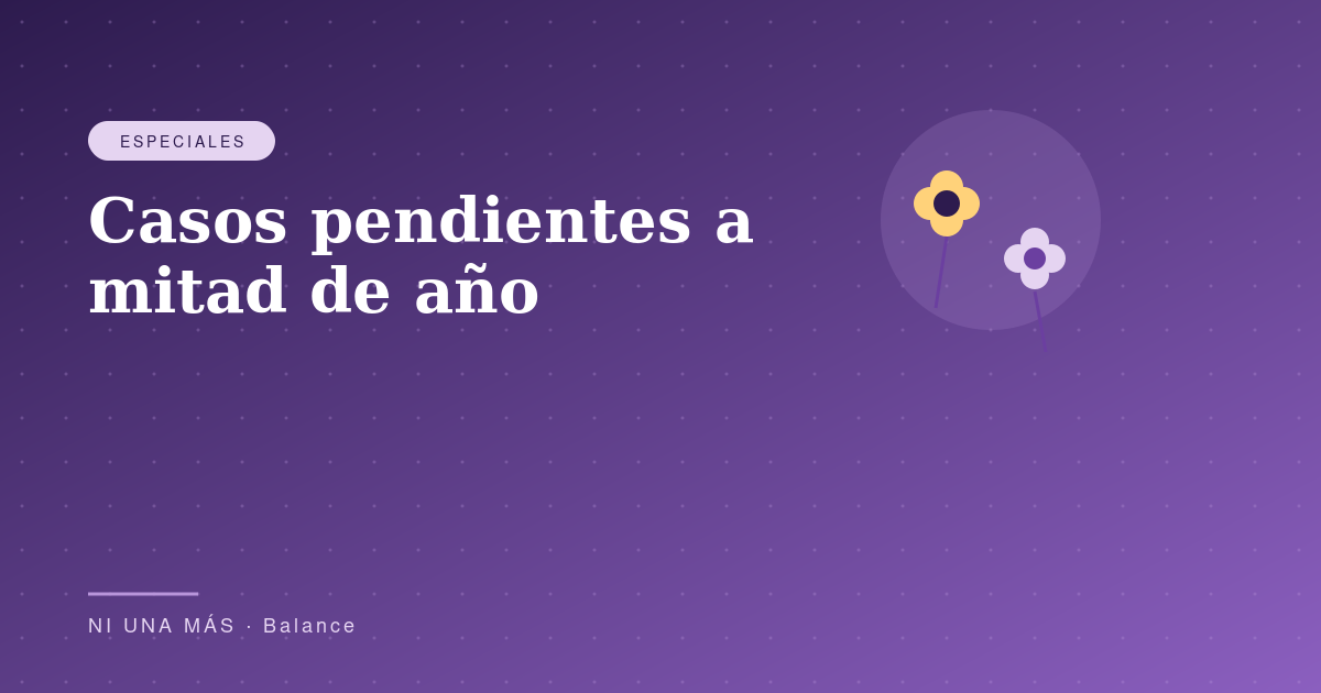 Casos pendientes a mitad de año