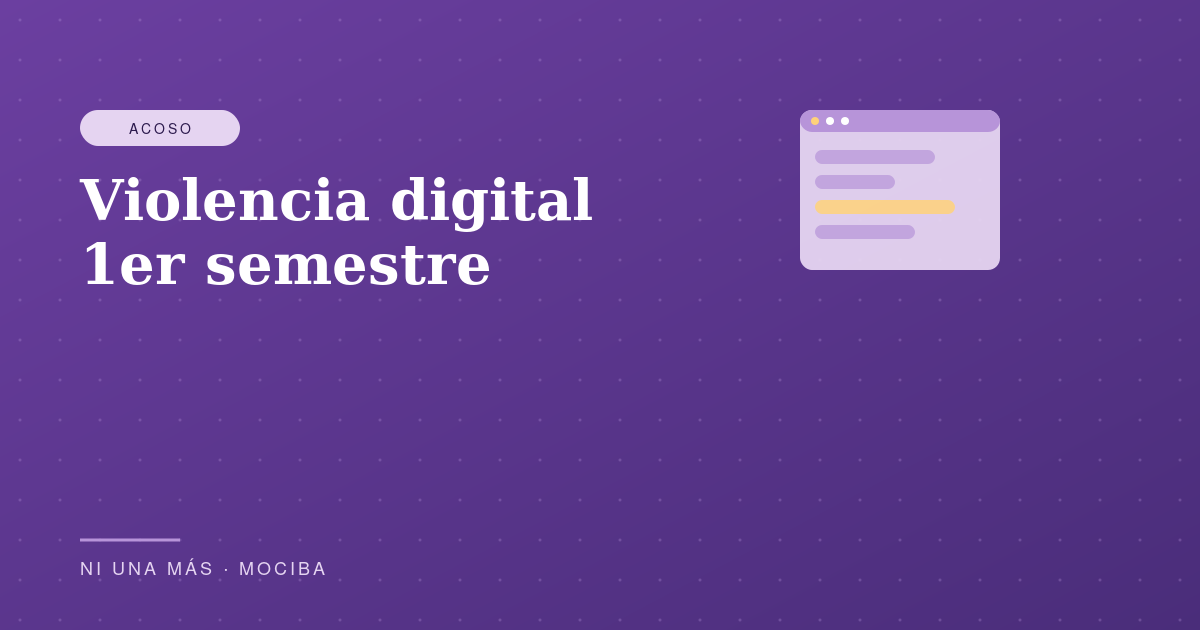 Violencia digital primer semestre