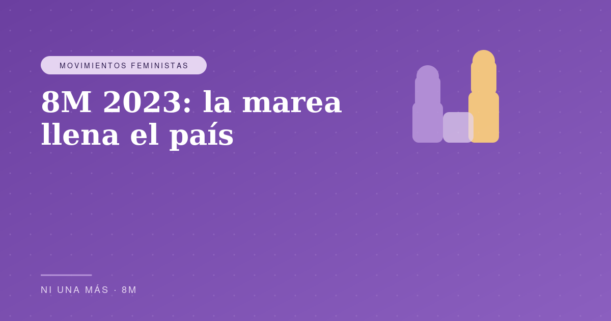 8M 2023: la marea morada llena el país
