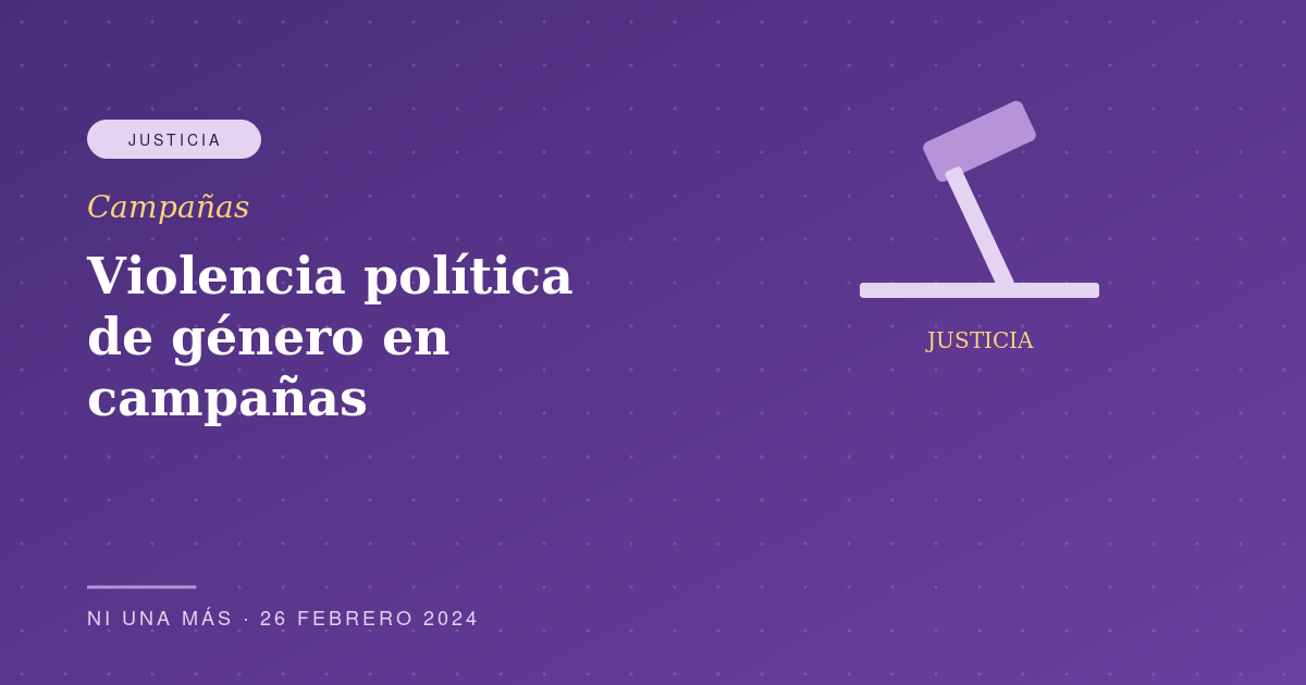 Violencia política de género en campañas
