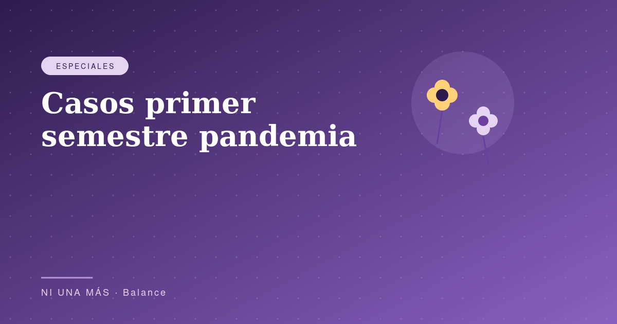 Casos primer semestre 2020 pandemia