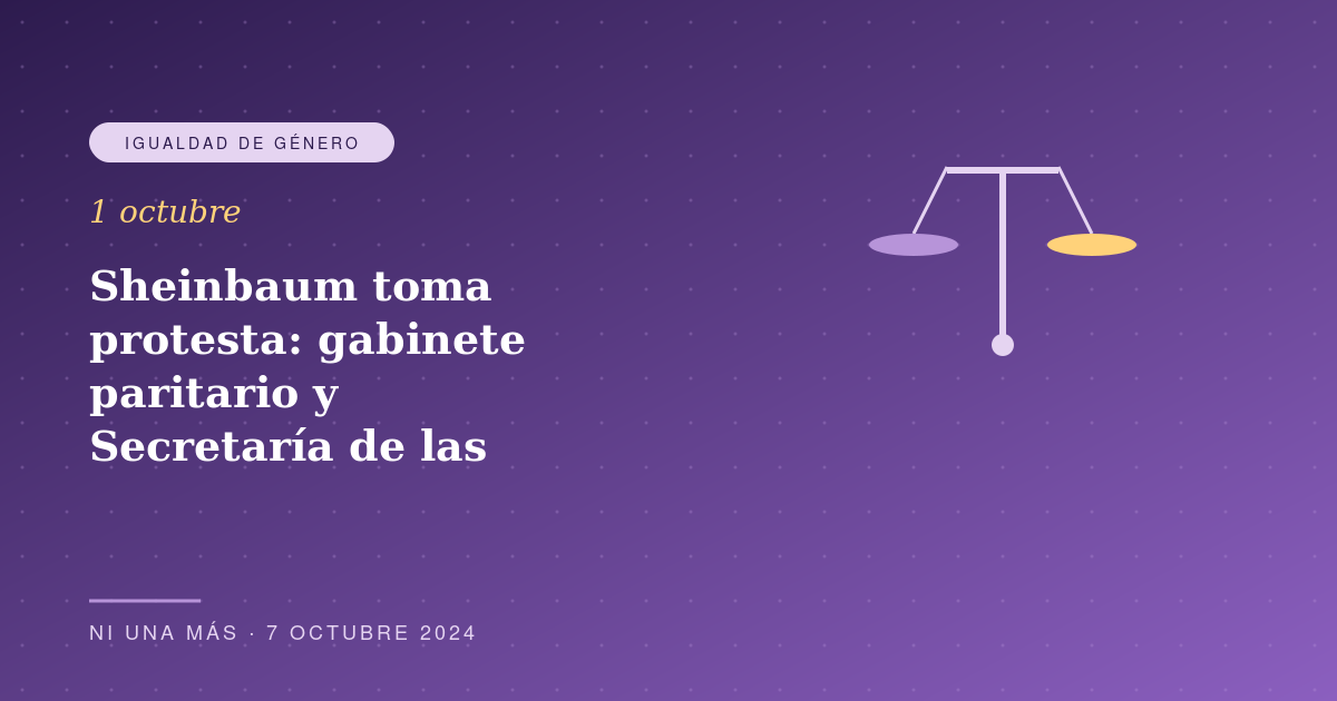 Sheinbaum toma protesta: el sexenio de las mujeres comienza