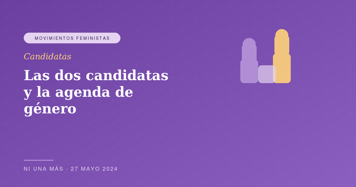 Las dos candidatas y la agenda de género