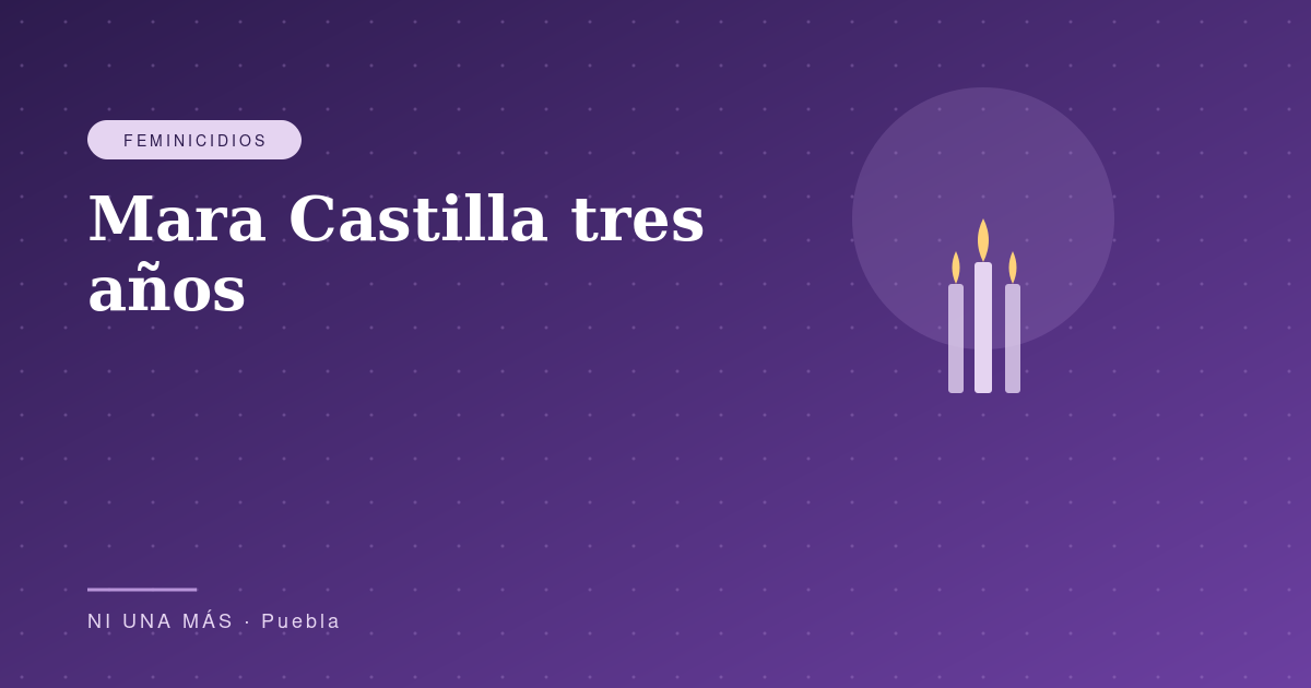 Mara Castilla: tres años sin justicia plena