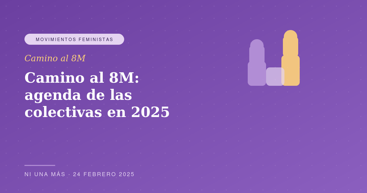 Camino al 8M: agenda de las colectivas en 2025