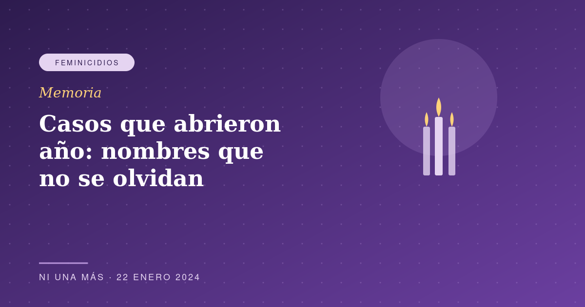 Casos que abrieron año: nombres que no se olvidan