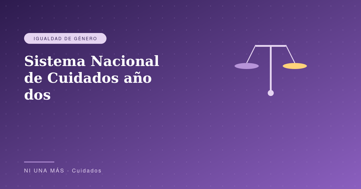Sistema Nacional de Cuidados año dos
