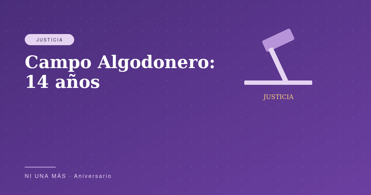Campo Algodonero: a 14 años de la sentencia