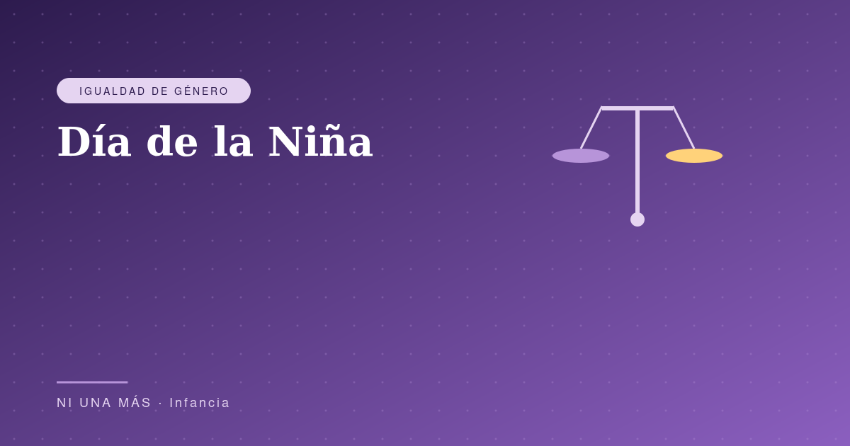 Día de la Niña: violencia infantil